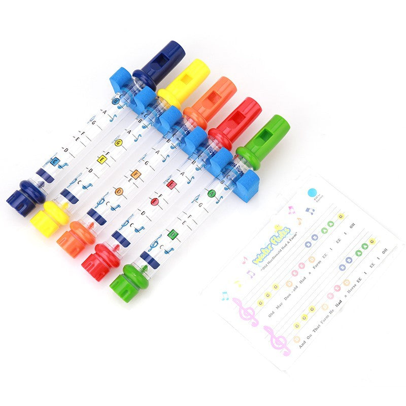 5-pack Barns badtidskul Vattenflöjtset för bad och dusch, Leksaker Musikaliska för pojkar och flickor