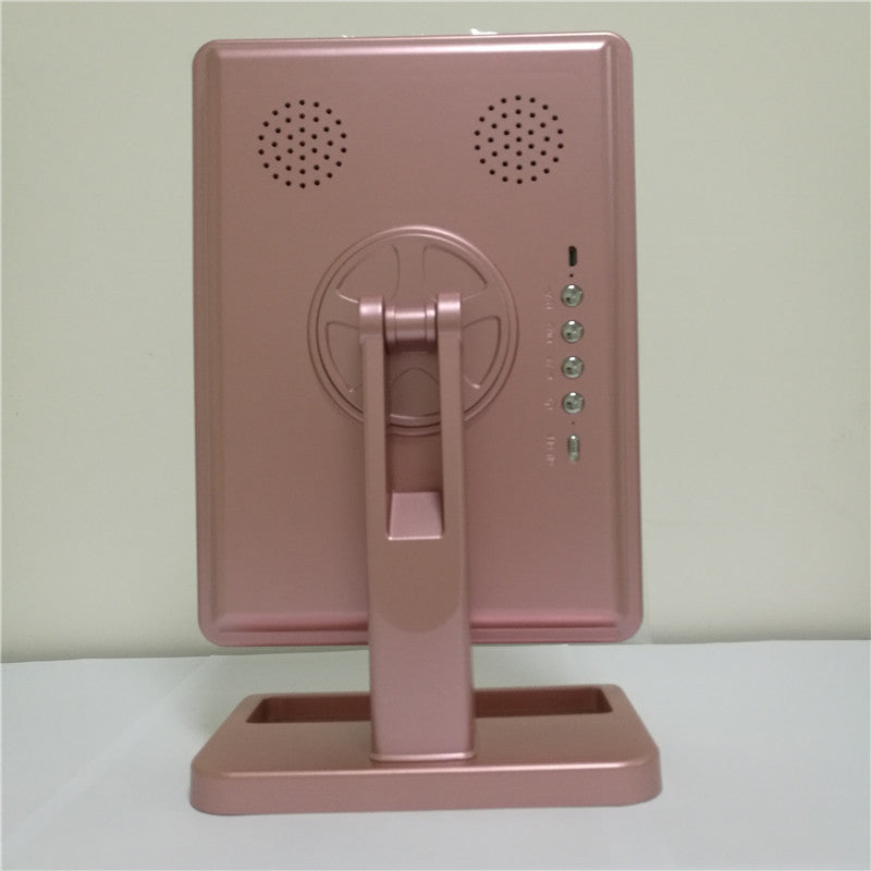 Multifunktionell Touch Sminkspegel med LED-belysning, Bluetooth & 10× Förstoringsspegel