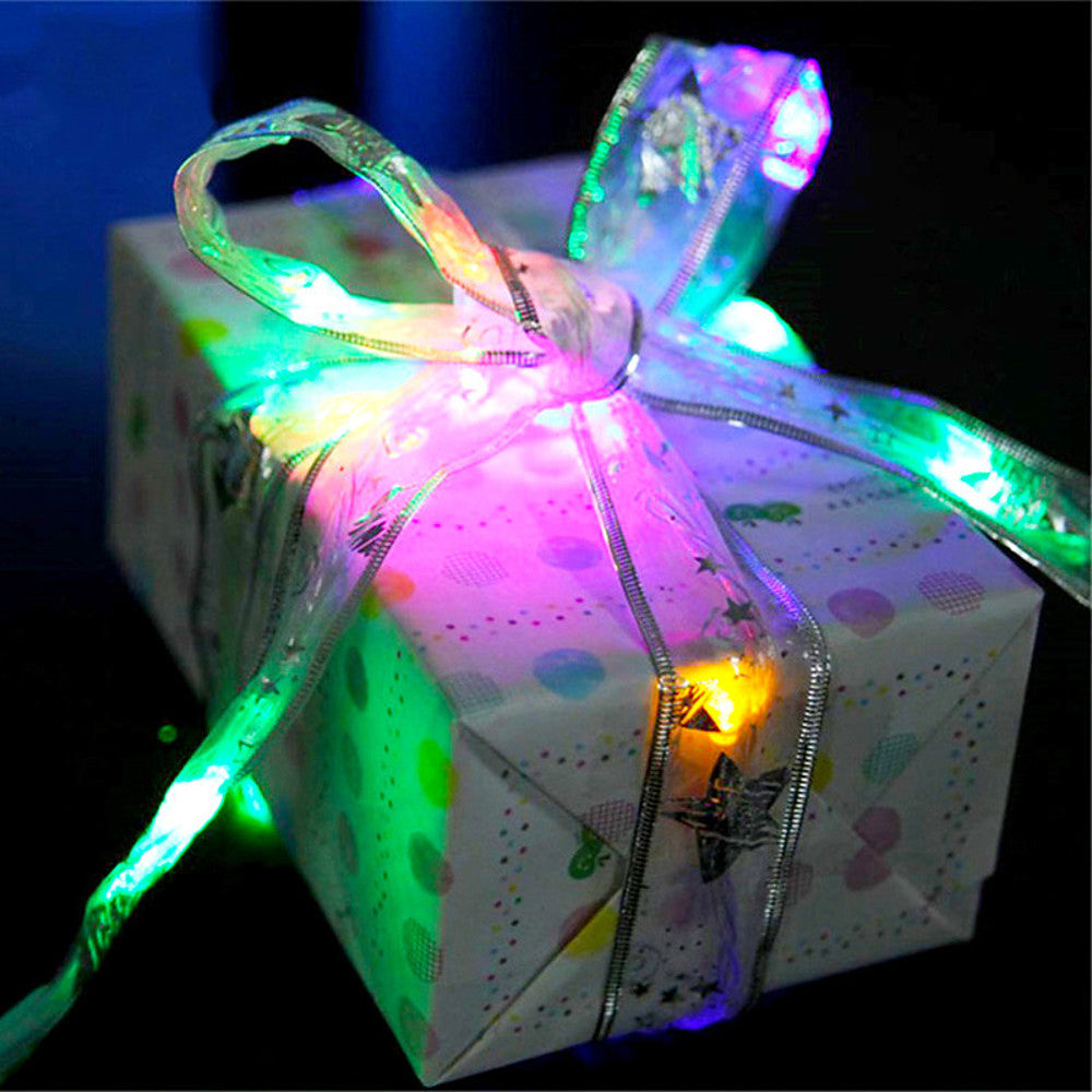 1 st 4m LED julbelysning – batteridriven LED-sidenljusslinga för hem, trädgård och festdekoration med 40 LED-lampor