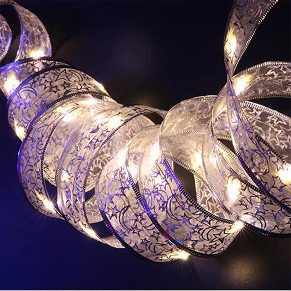 1 st 4m LED julbelysning – batteridriven LED-sidenljusslinga för hem, trädgård och festdekoration med 40 LED-lampor