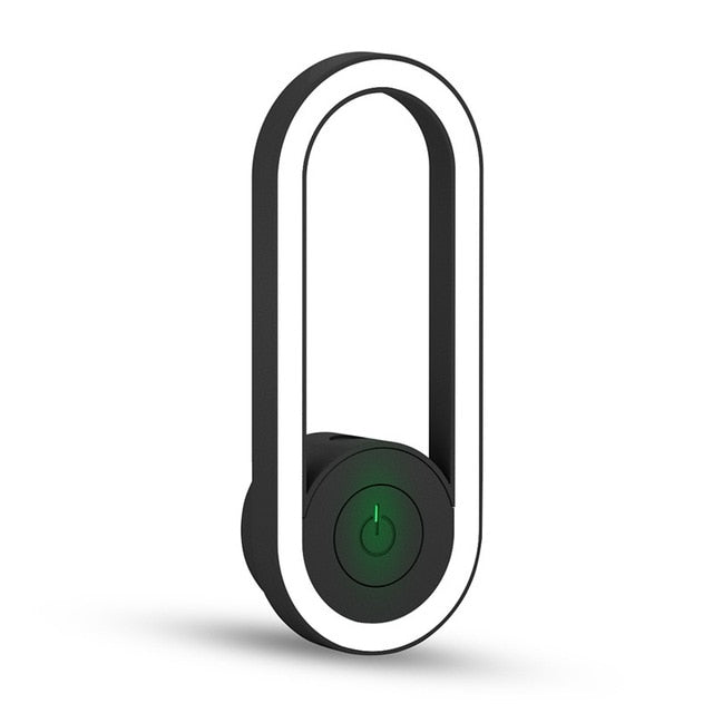 LED Cirkelformad Nattlampa – Smart Skymningssensor till Gryning – Energilampa för Ultraljud