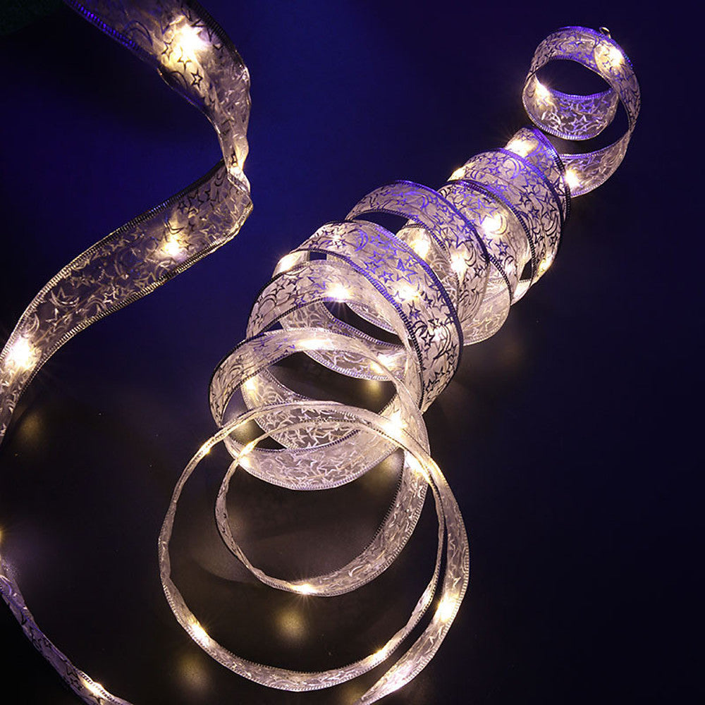 1 st 4m LED julbelysning – batteridriven LED-sidenljusslinga för hem, trädgård och festdekoration med 40 LED-lampor