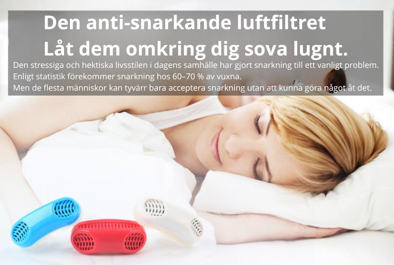 Sömnhjälp i silikon – Anti-snarkskena