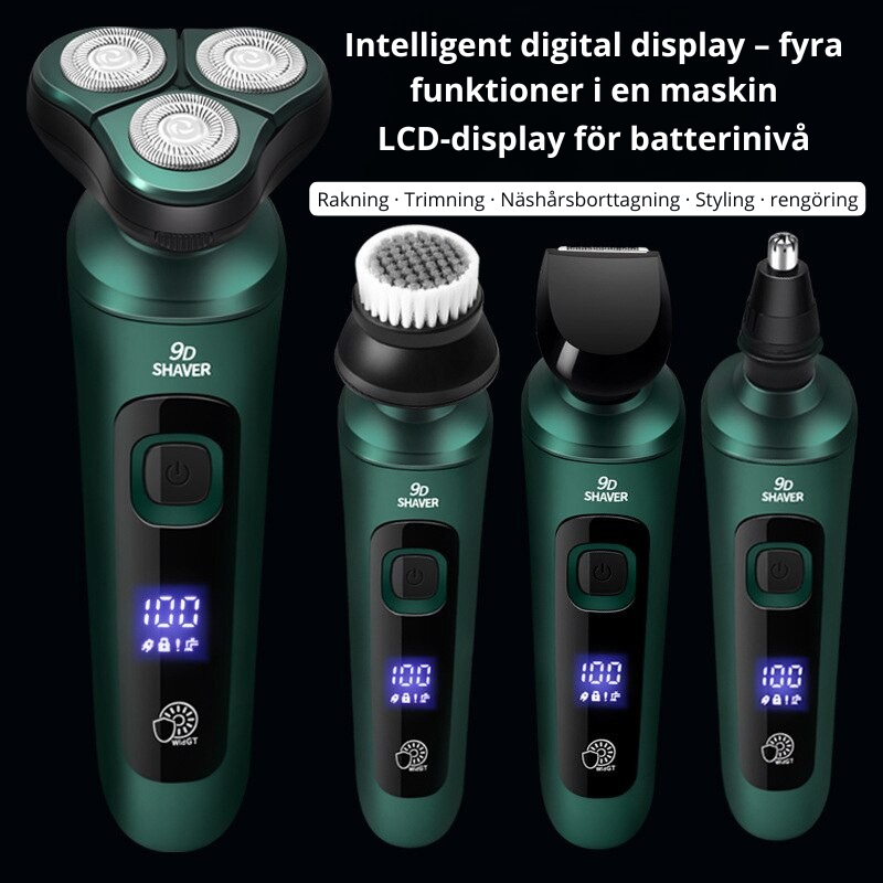 Elektrisk rakapparat – skäggtrimmer och multifunktionstrimmer