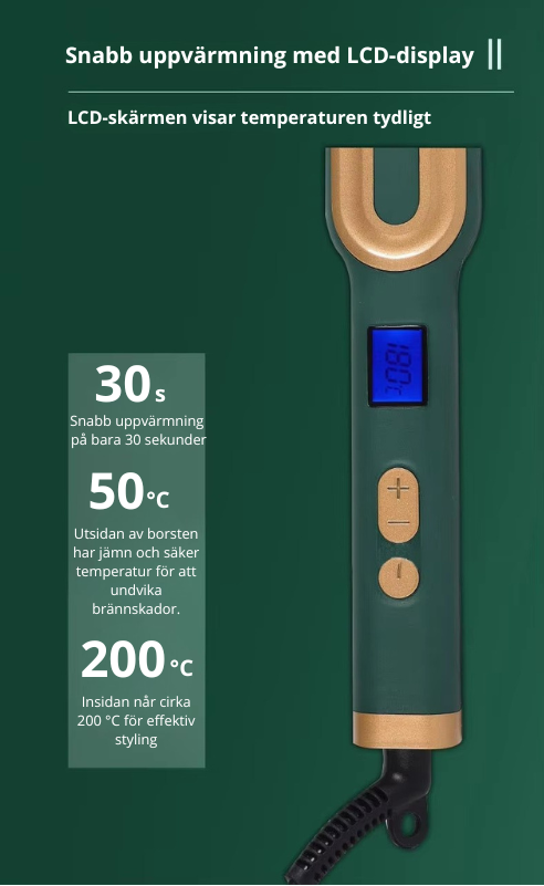 Hårborste och kam – Styling, hårfön, plattning, locktång och värmeverktyg för håret