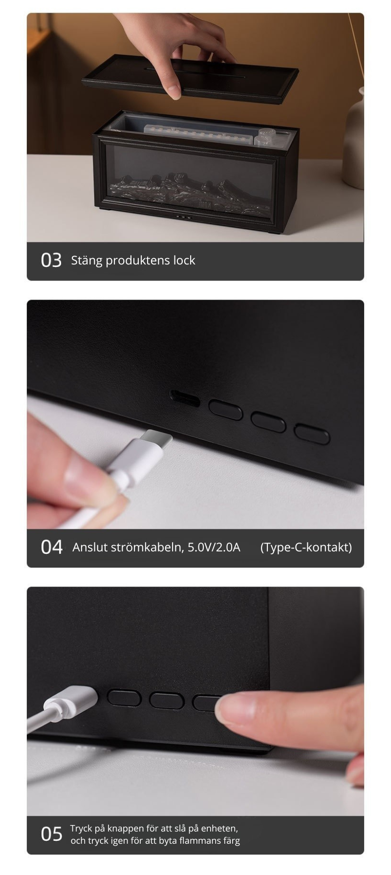 Mini- Eldstad, perfekt till mysiga Jul kvällar