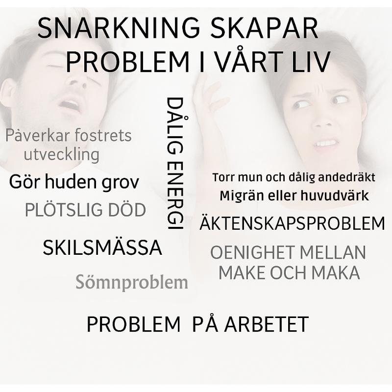 Sömnhjälp i silikon – Anti-snarkskena