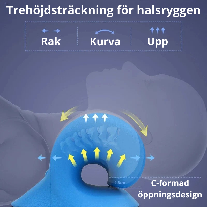 Nack- och Axelmuskulaturavslappnare – Cervikal Traktionsenhet för Smärtlindring och Avkoppling