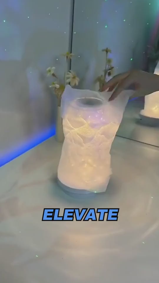 Bordlampa i rosenkristall med touch- och fjärrkontroll