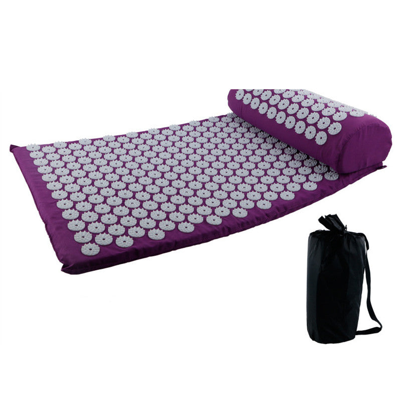 3 delar/set yogamassage-matta akupressurplatta för rygg, nacke, nål-akupunktur
