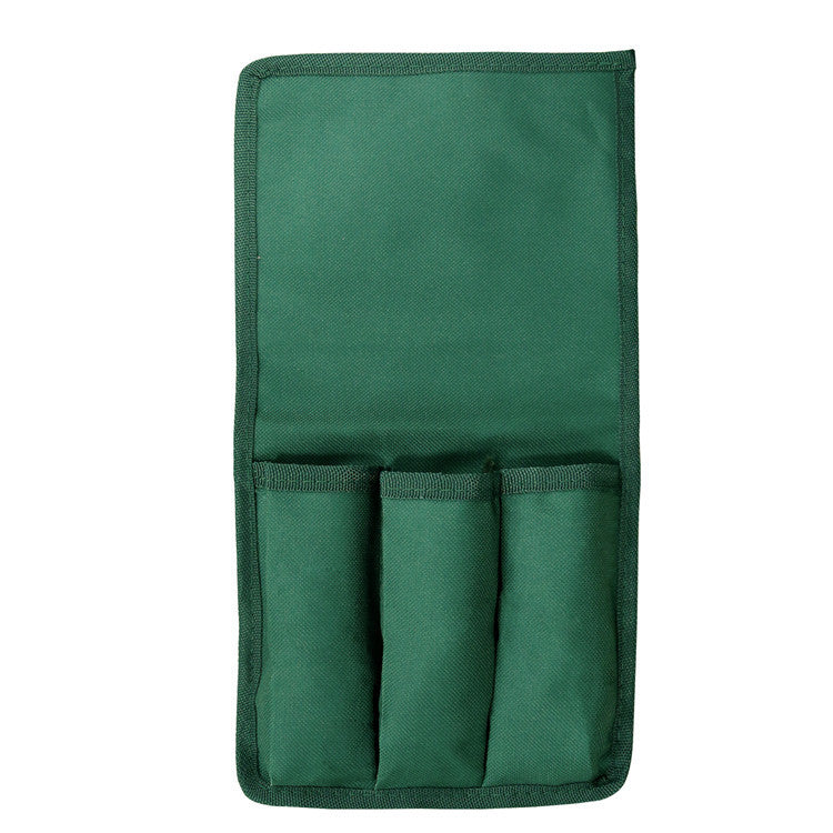 Fällbar trädgårdsbänk med knästöd och verktygsväska