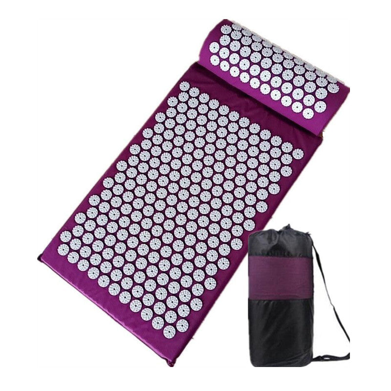 3 delar/set yogamassage-matta akupressurplatta för rygg, nacke, nål-akupunktur